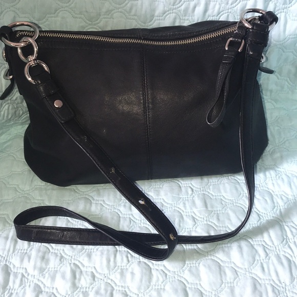 Coach Handbags - Coach Black Mia Convertible Leather Purse